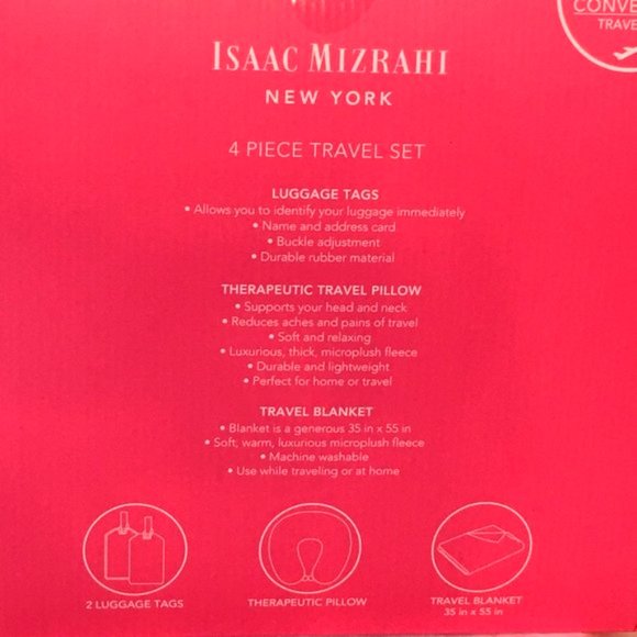 Isaac Mizrahi New York 4 Piece Therapeutic Pillow